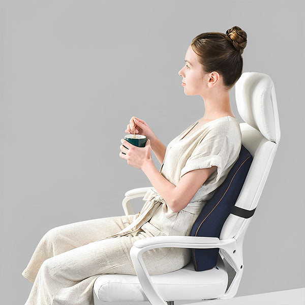 Comfeya Memory Foam Lumbar Support Pillow Back Pain Relief Posture Correction Ad Seat & Posture Cushions