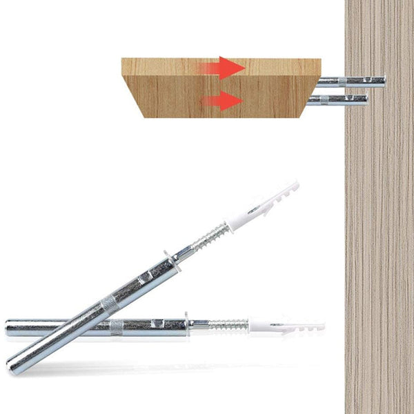 8 Pcs Floating Shelf Brackets Hidden Screw Support Invisible Pins Hanging Shelves