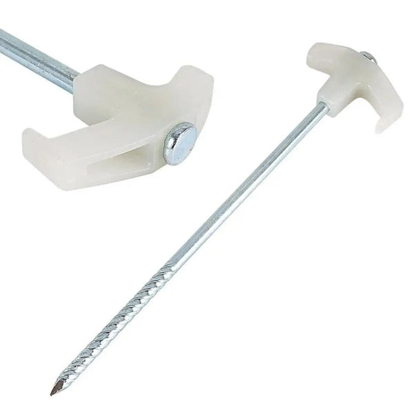 15 Pieces Pegs Screwin Tent Camping Stakes Outdoor Essentials Tent & Canopy Accessories