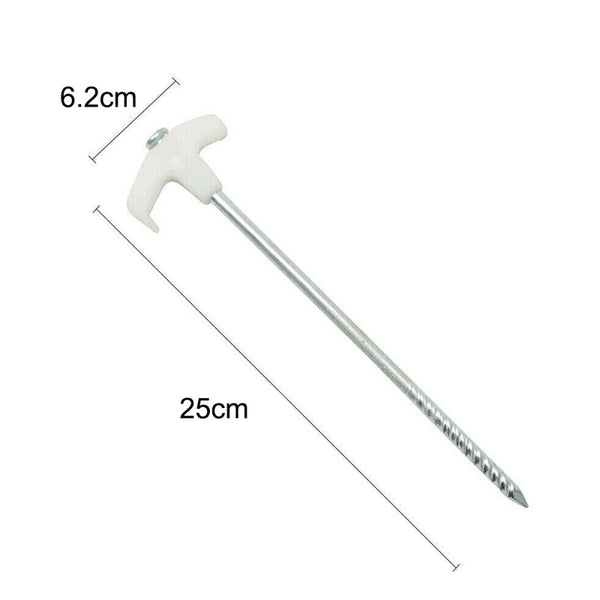 15 Pieces Pegs Screwin Tent Camping Stakes Outdoor Essentials Tent & Canopy Accessories