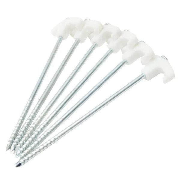 15 Pieces Pegs Screwin Tent Camping Stakes Outdoor Essentials Tent & Canopy Accessories
