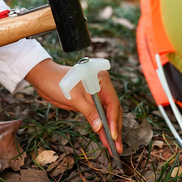 15 Pieces Pegs Screwin Tent Camping Stakes Outdoor Essentials Tent & Canopy Accessories