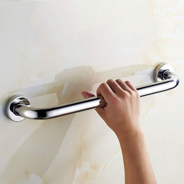 2Pcs Chrome Plated Safety Bar Stainless Steel Bathroom Grab Handrails 30 X 2.5Cm Handles & Rails