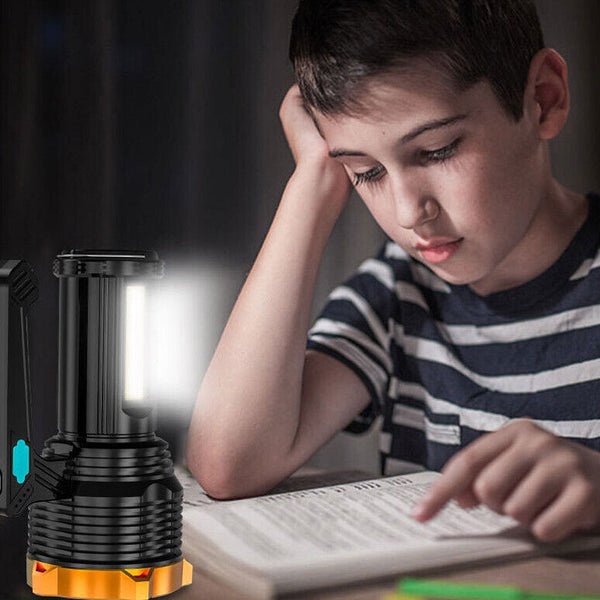 1200Mah Super Bright Searchlight Led Handheld Torch Spotlight Usb Charging Flashlights