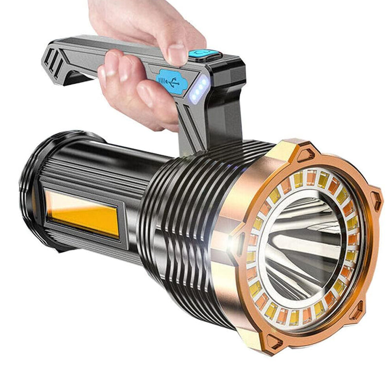 1200Mah Super Bright Searchlight Led Handheld Torch Spotlight Usb Charging Flashlights