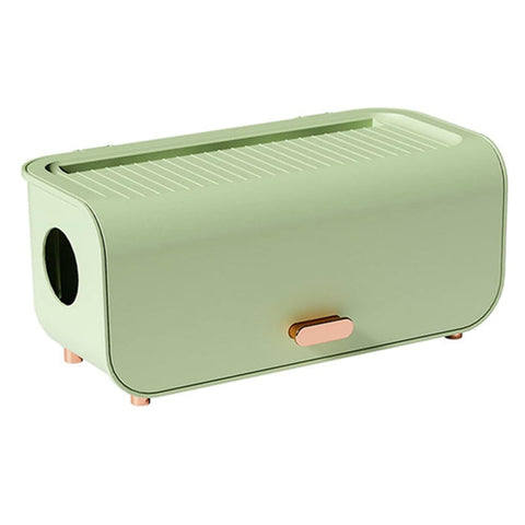 Desktop Cable Management Box Cord Protector Organizer Green Abs Storage Cable Ties & Organisers