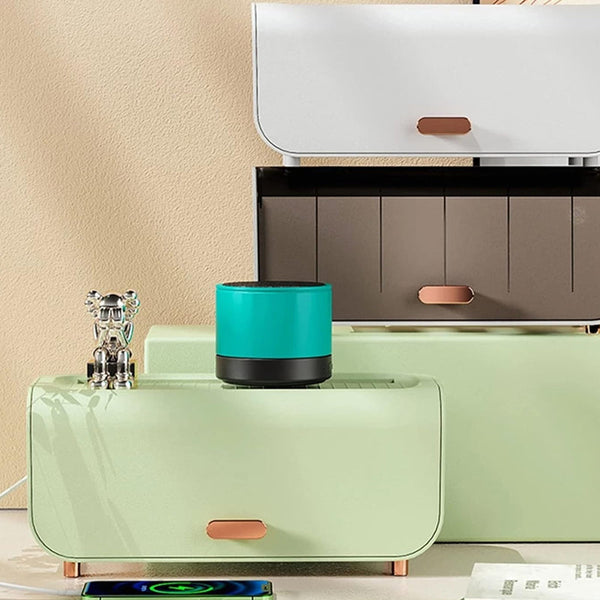 Desktop Cable Management Box Cord Protector Organizer Green Abs Storage Cable Ties & Organisers