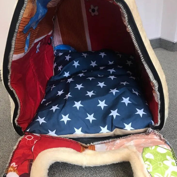2 In 1 Convertible Pet Bed Warm Comfortable Igloo Shaped Cave Pet Beds
