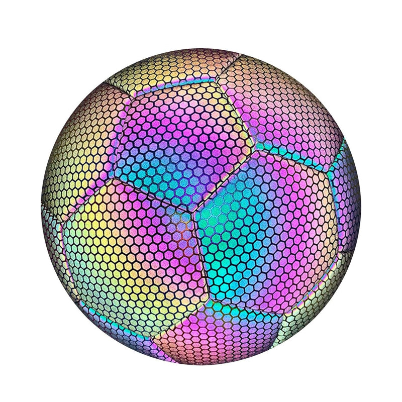 Reflective Football Glow In The Dark Soccer Ball Size 5 Training Material Balls