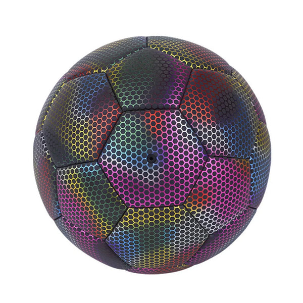 Reflective Football Glow In The Dark Soccer Ball Size 5 Training Material Balls