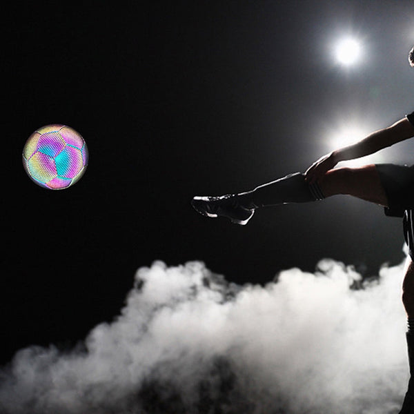 Reflective Football Glow In The Dark Soccer Ball Size 5 Training Material Balls