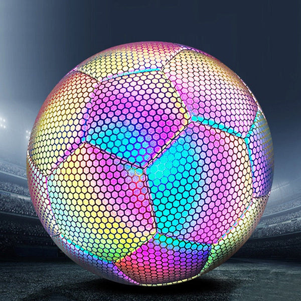 Reflective Football Glow In The Dark Soccer Ball Size 5 Training Material Balls