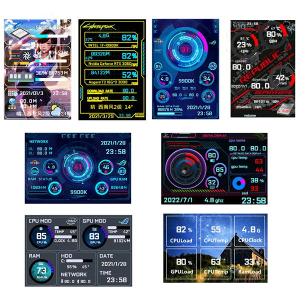 3.5 Inch Ips Type C Interface Secondary Screen Computer Hdd Monitor Monitors