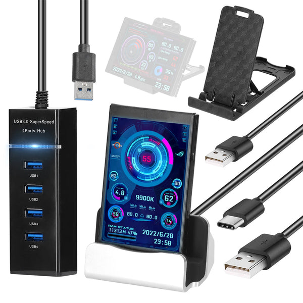 3.5 Inch Ips Type C Interface Secondary Screen Computer Hdd Monitor Monitors