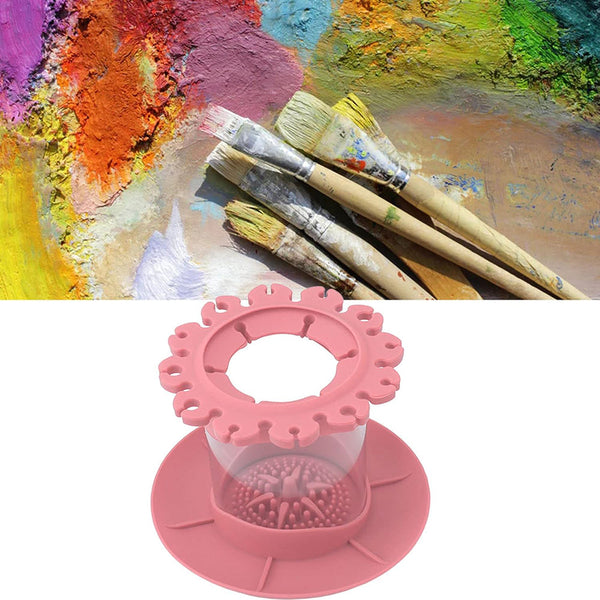 Ultimate All In One Paint Brush Cleaner Rinse Cup For Artists Students And Teach Artists Brushes