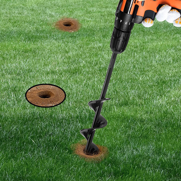 Planter Garden Auger Spiral Drill Planting Hole Soil Digger Post Hole Diggers & Augers