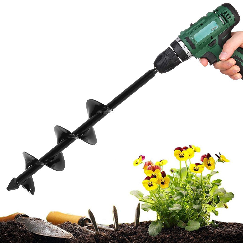 Planter Garden Auger Spiral Drill Planting Hole Soil Digger Post Hole Diggers & Augers