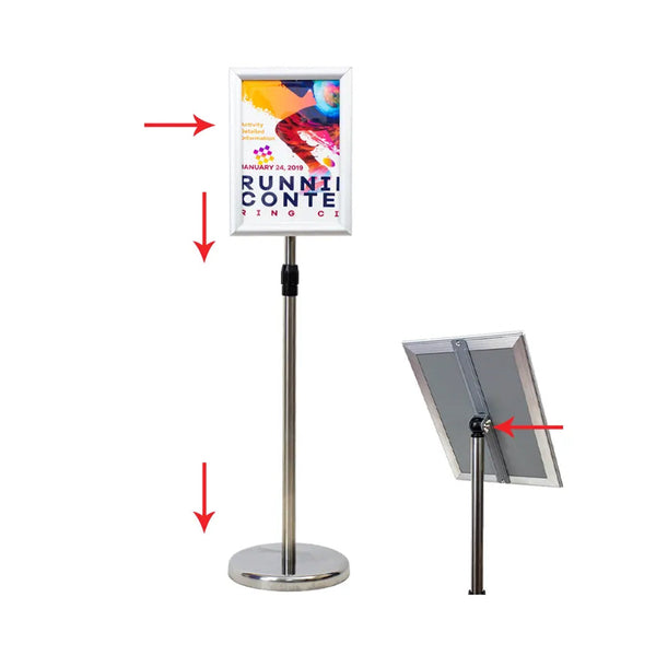 A4 Floor Poster Stand Sign Holder Business Menu Display Display Stands