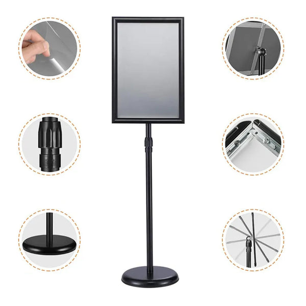 A4 Floor Poster Stand Sign Holder Business Menu Display Display Stands
