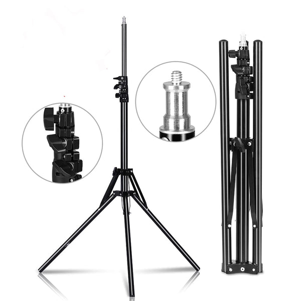 1.8M Photography Light Stand Reverse Foldable Camera Studio Light Stands & Booms