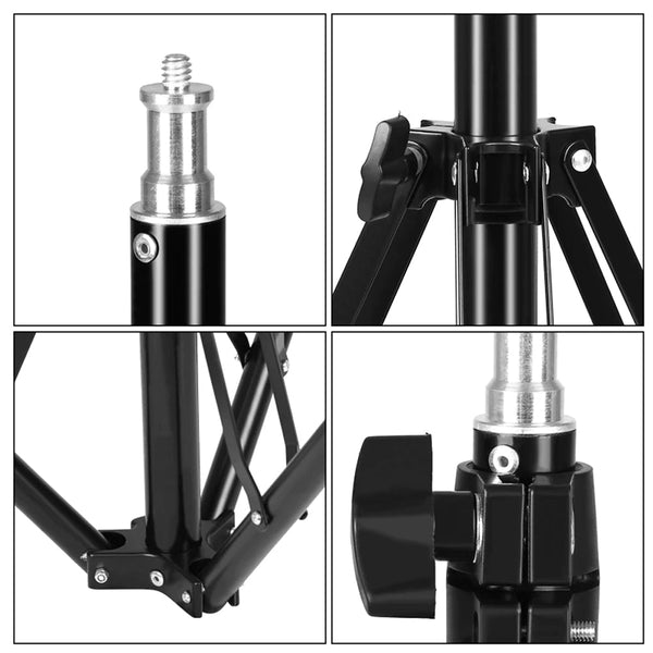1.8M Photography Light Stand Reverse Foldable Camera Studio Light Stands & Booms