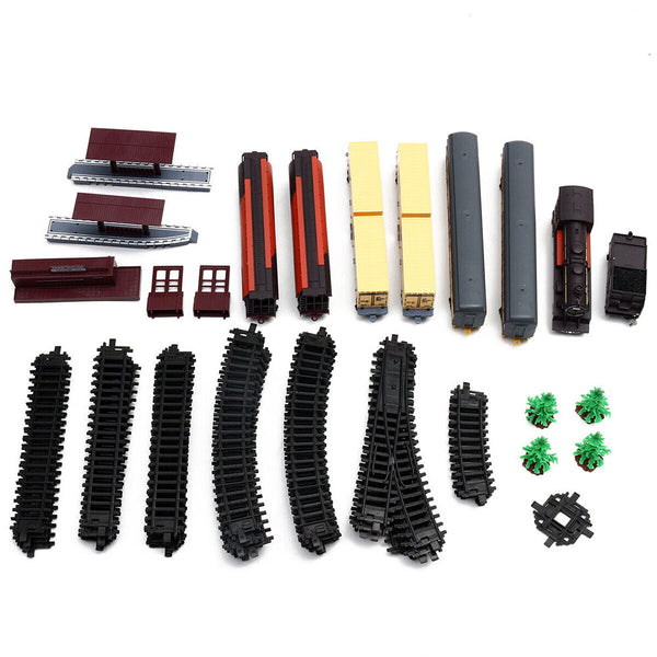 Electric Large Classic Train Set Rail Vehicle Kids Toy Track Battery Operated Toy Trains
