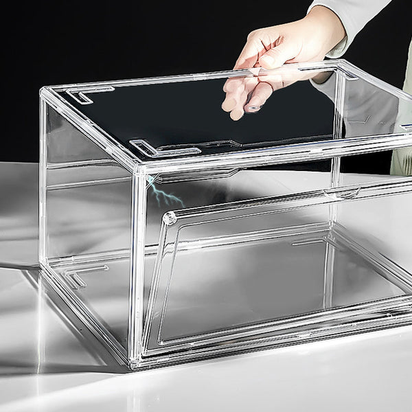 1/3 Pcs Clear Acrylic Stackable Premium Shoe Display And Organizer Shoe Organisers