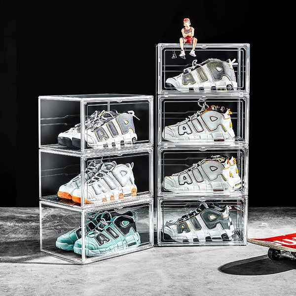 1/3 Pcs Clear Acrylic Stackable Premium Shoe Display And Organizer Shoe Organisers