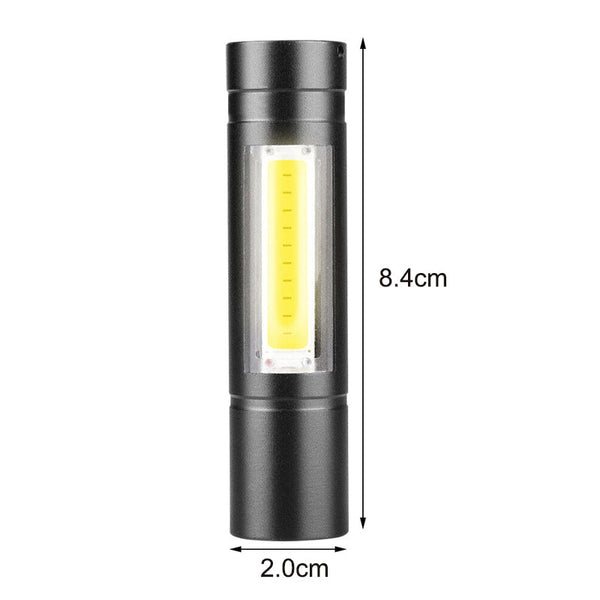 Super Bright Camping Torch Lamp Cob Mini Led Flashlight Usb Charging Torches