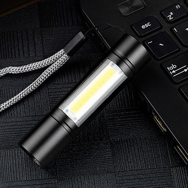 Super Bright Camping Torch Lamp Cob Mini Led Flashlight Usb Charging Torches