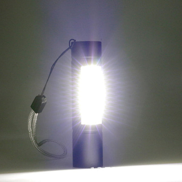 Super Bright Camping Torch Lamp Cob Mini Led Flashlight Usb Charging