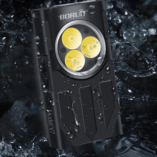 Waterproof Led Light Keychain Torch Lamp Flashlight Usb Rechargeable 1100 Lumens Torches