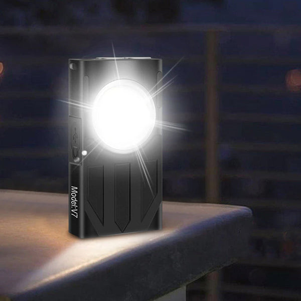 Waterproof Led Light Keychain Torch Lamp Flashlight Usb Rechargeable 1100 Lumens Torches