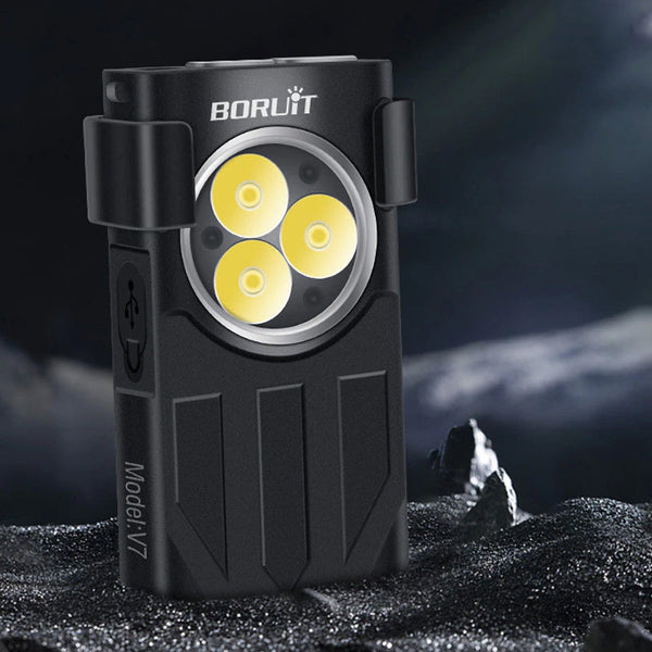 Waterproof Led Light Keychain Torch Lamp Flashlight Usb Rechargeable 1100 Lumens Torches