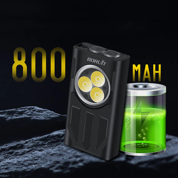 Waterproof Led Light Keychain Torch Lamp Flashlight Usb Rechargeable 1100 Lumens Torches