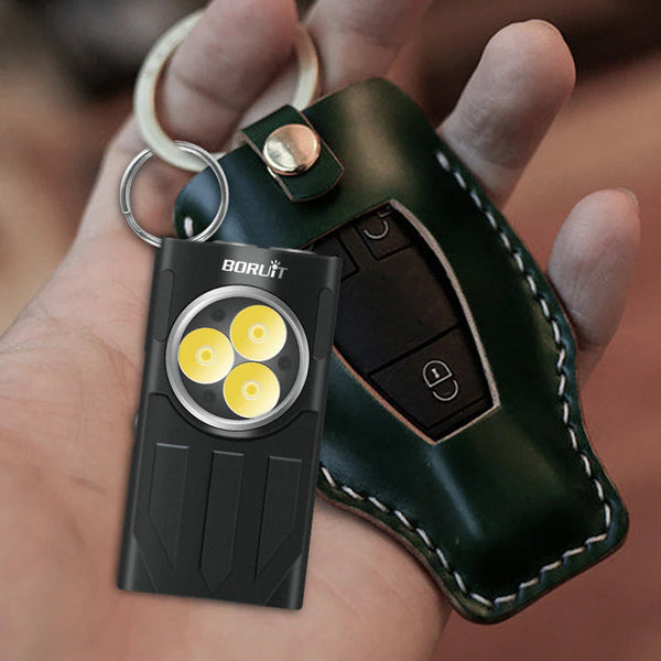 Waterproof Led Light Keychain Torch Lamp Flashlight Usb Rechargeable 1100 Lumens Torches