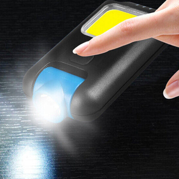 Mini Led Flashlight Keychain Cob Work Light Usb Rechargeable Flashlights