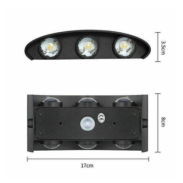 6 Led Modern Wall Light Cube Sconce Fixture Lamp Cool/Warm Lamps