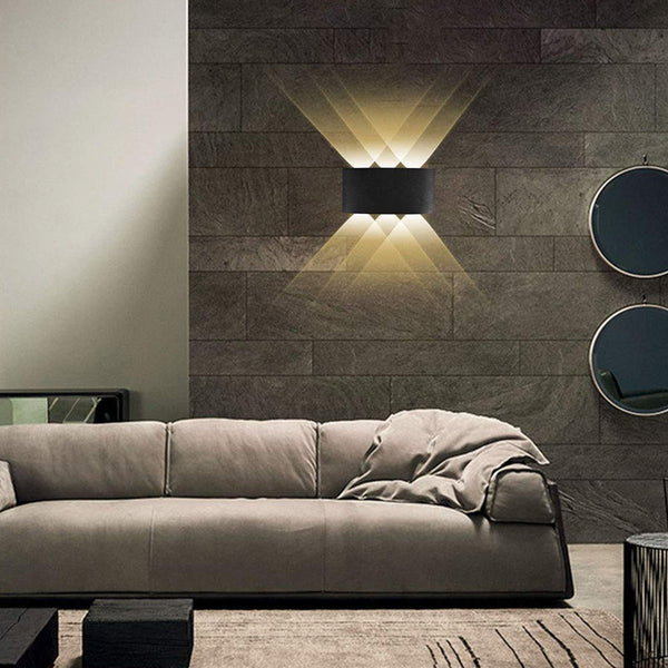 6 Led Modern Wall Light Cube Sconce Fixture Lamp Cool/Warm Lamps