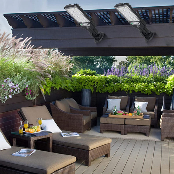 2 Pcs Led Motion Sensor Security Flood Light Solar Powered Security & Floodlights