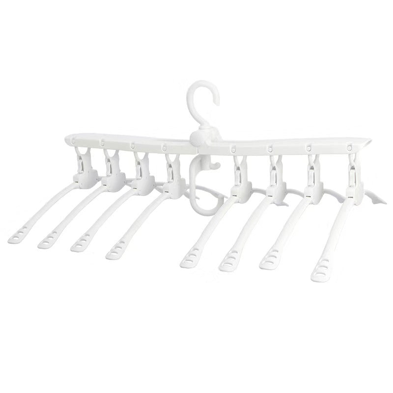 8 Inch 1 Foldable And 360 Degree Clothes Hanger White Highquality Pp Clothes Hangers