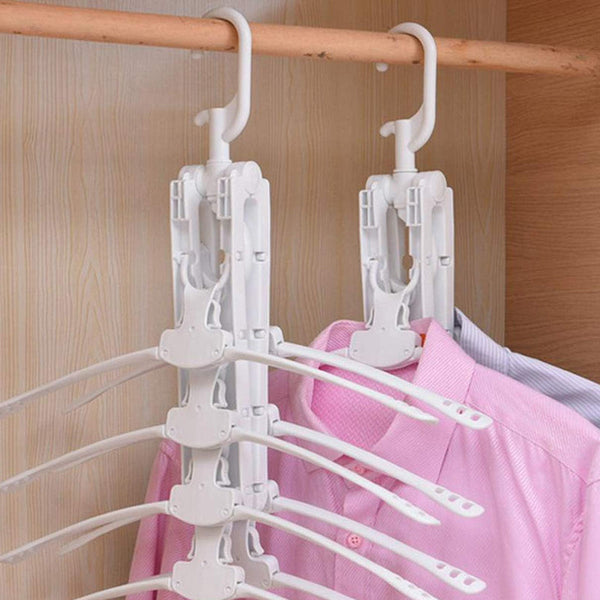8 Inch 1 Foldable And 360 Degree Clothes Hanger White Highquality Pp Clothes Hangers
