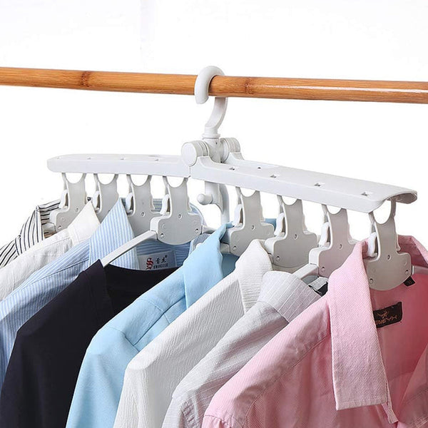 8 Inch 1 Foldable And 360 Degree Clothes Hanger White Highquality Pp Clothes Hangers