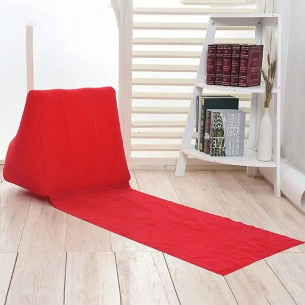 Waterproof Outdoor Inflatable Beach Pillow Triangle Cushion With Mat Beach Chairs