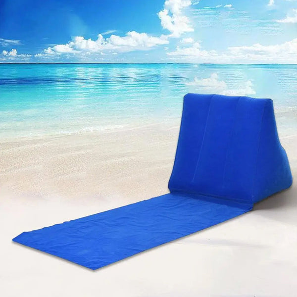 Waterproof Outdoor Inflatable Beach Pillow Triangle Cushion With Mat Beach Chairs