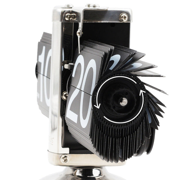 Automatic Page Turner Mechanical Desktop Clock Battery Powered Desk Clocks