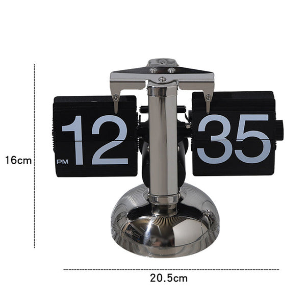 Automatic Page Turner Mechanical Desktop Clock Battery Powered Desk Clocks