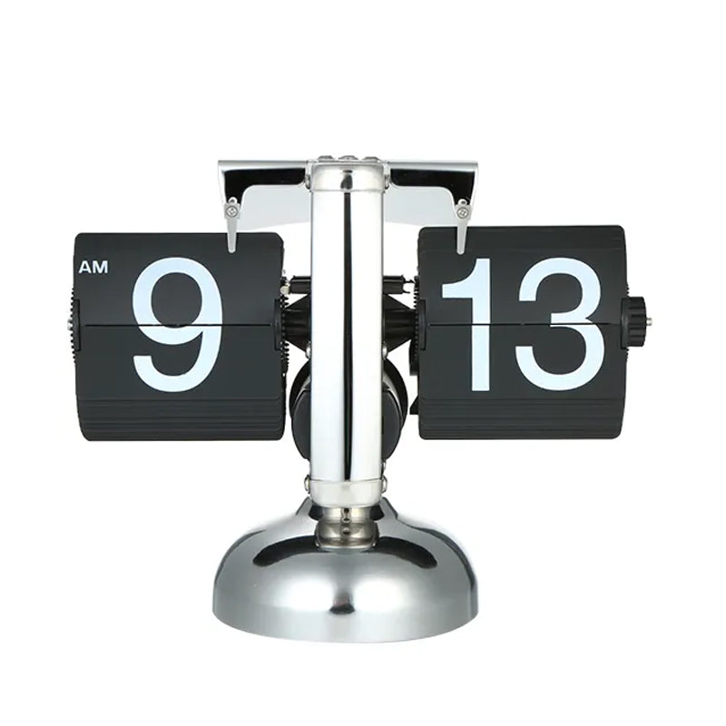 Automatic Page Turner Mechanical Desktop Clock Battery Powered Desk Clocks