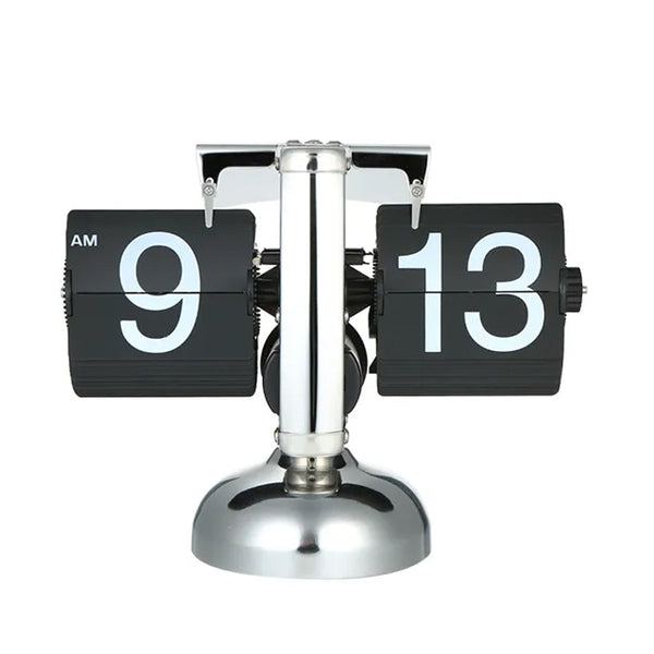 Automatic Page Turner Mechanical Desktop Clock Battery Powered Desk Clocks