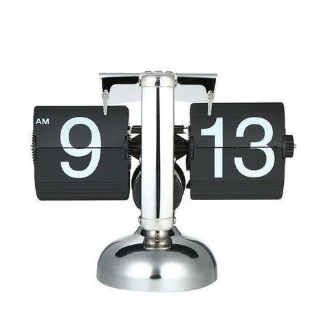 Automatic Page Turner Mechanical Desktop Clock Battery Powered Desk Clocks